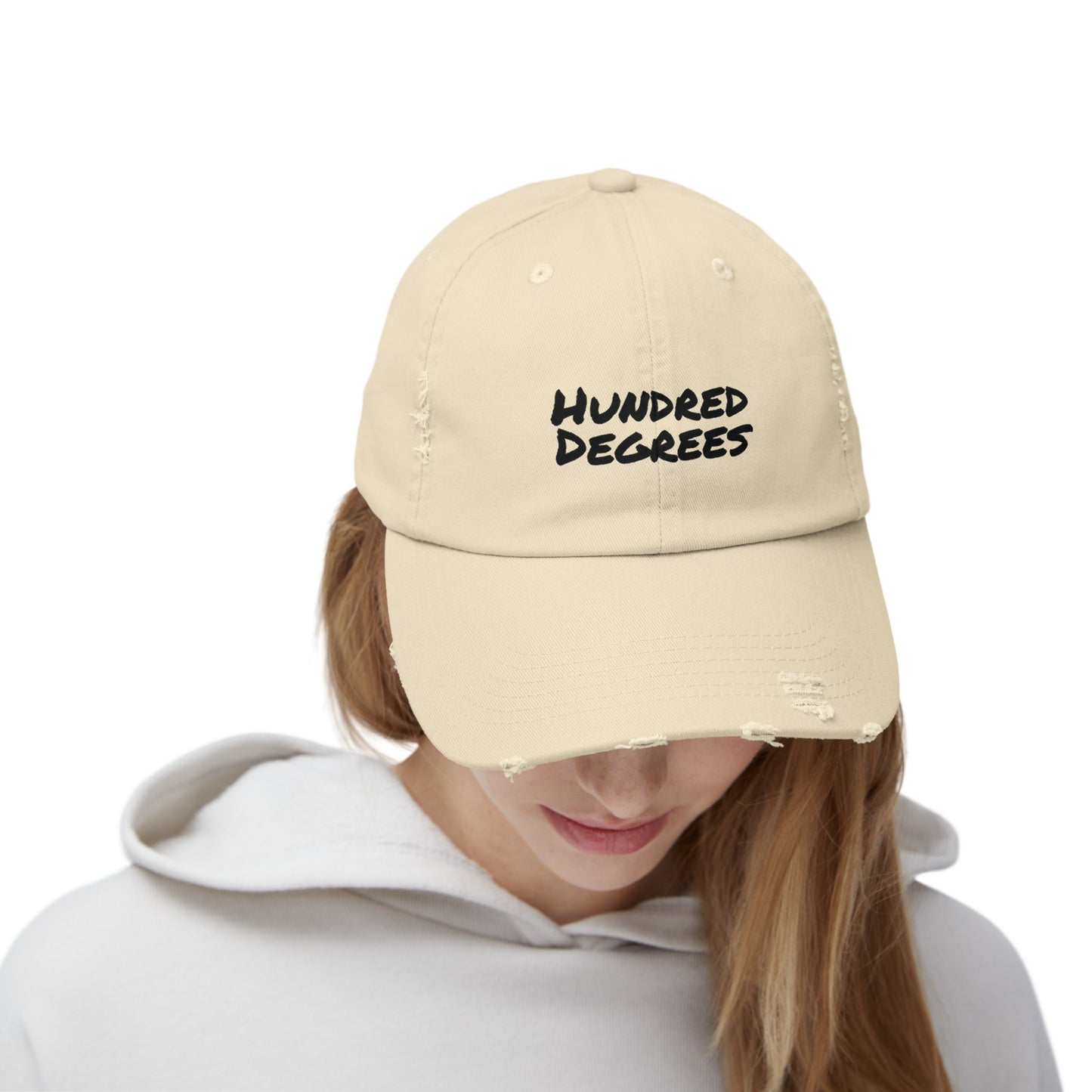 Distressed Hundred Degrees Cap